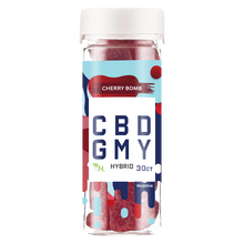 Load image into Gallery viewer, Satisfy your sweet cravings with Cherry Bomb CBD Gummies. Indulge in a burst of delicious flavor infused with premium CBD. Elevate your wellness routine with these top-quality CBD gummies for a tasty and relaxing treat.