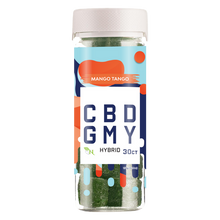 Load image into Gallery viewer, Dive into the tropical bliss with Mango Tango CBD Gummies. Premium CBD-infused goodness for a delicious and relaxing experience. Elevate your well-being with these top-quality CBD gummies – a flavorful journey to tranquility.
