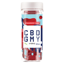 Load image into Gallery viewer, Savor the sweet embrace of Strawberry Glue CBD Gummies. Premium CBD-infused goodness for a delightful and relaxing experience. Elevate your well-being with these top-quality CBD gummies – a flavorful journey to tranquility.
