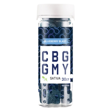 Load image into Gallery viewer, Savor the explosive flavor of Blueberry Blast CBG Gummies. Premium CBG-infused goodness for a tasty and relaxing experience. Elevate your well-being with these top-quality CBG gummies – a flavorful journey to tranquility.