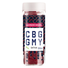 Load image into Gallery viewer, Breathe in the delightful flavor of Raspberry Breath CBG Gummies. Premium CBG-infused goodness for a flavorful and relaxing experience. Elevate your well-being with these top-quality CBG gummies – a tasty journey to tranquility.