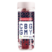 Load image into Gallery viewer, Indulge in the refreshing fusion of Watermelon Auto CBG Gummies. Premium CBG-infused goodness for a delicious and relaxing experience. Elevate your well-being with these top-quality CBG gummies – a flavorful journey to tranquility.