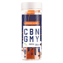 Load image into Gallery viewer, Enjoy the citrusy goodness of Orange Julius CBN Gummies. Premium CBN-infused delight for a flavorful and relaxing experience. Elevate your well-being with these top-quality CBN gummies – a tasty journey to tranquility.