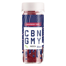 Load image into Gallery viewer, Experience the tangy delight of Raspberry Tart CBN Gummies. Premium CBN-infused goodness for a flavorful and relaxing experience. Elevate your well-being with these top-quality CBN gummies – a tasty journey to tranquility.