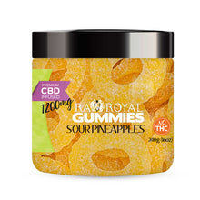 Load image into Gallery viewer, R.A. Royal Gummies – CBD Infused Sour Pineapple