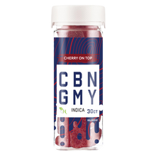 Load image into Gallery viewer, Top off your relaxation with Cherry on Top CBN Gummies. Premium CBN-infused goodness for a delightful and relaxing experience. Elevate your well-being with these top-quality CBN gummies – a flavorful journey to tranquility.
