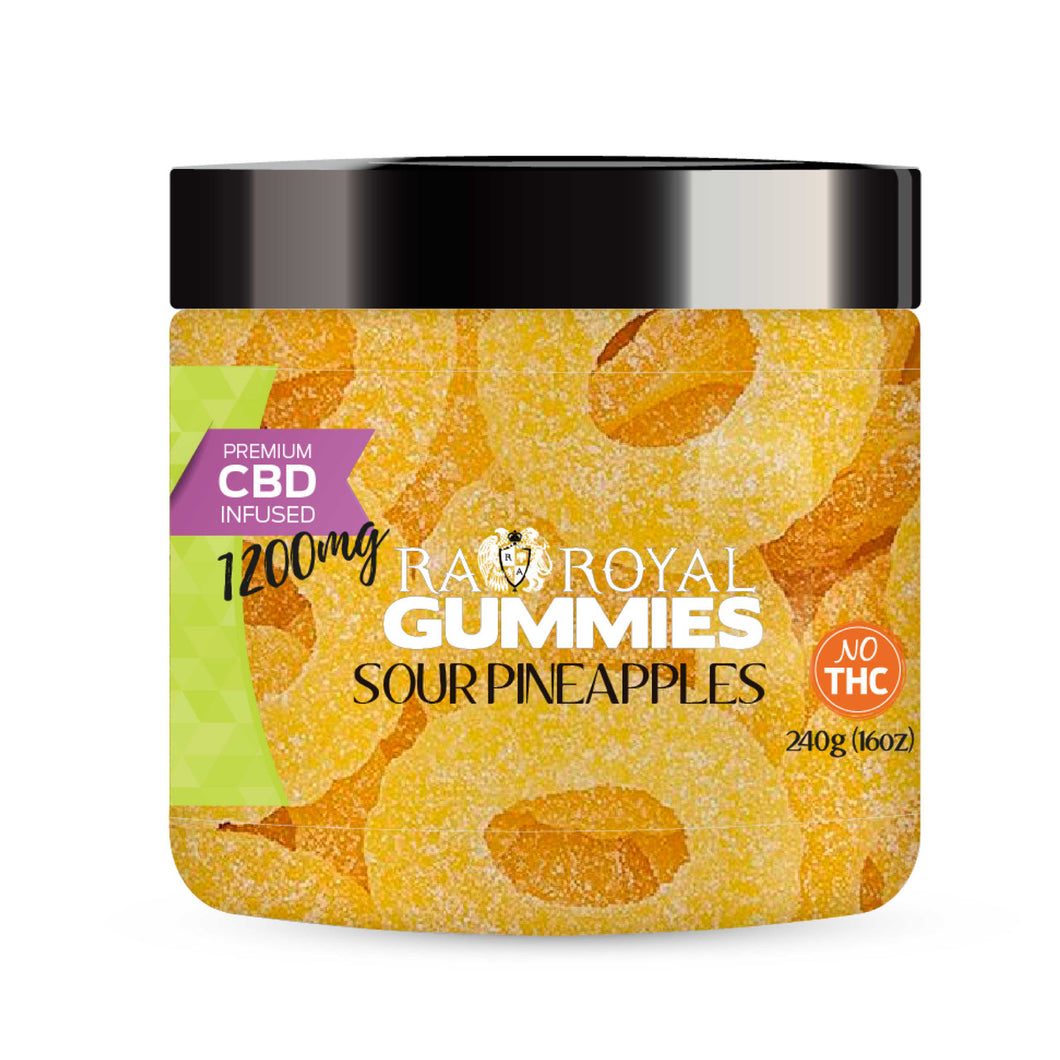 R.A. Royal Gummies – CBD Infused Sour Pineapple